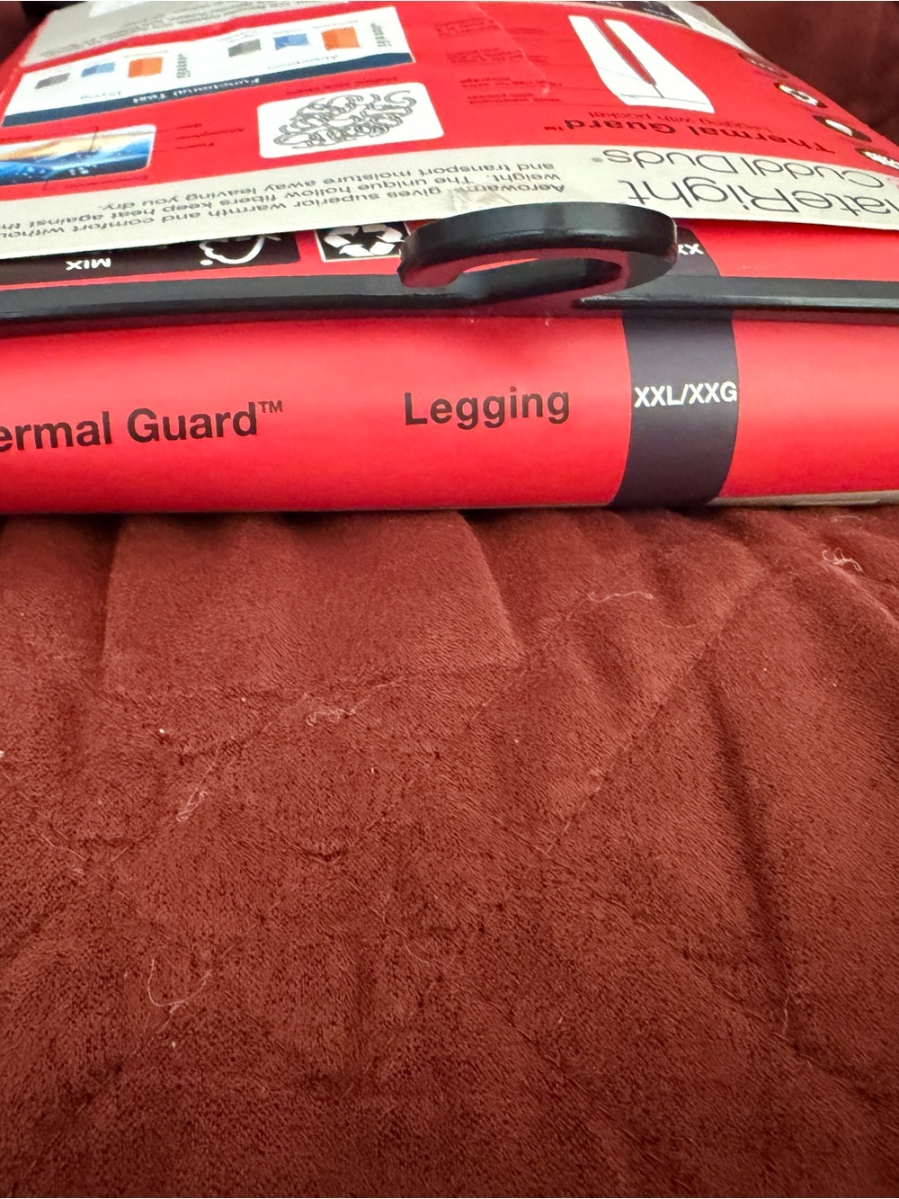 Cuddl Duds Black Thermal Guard Legging with Pocket - Picture 3 of 4